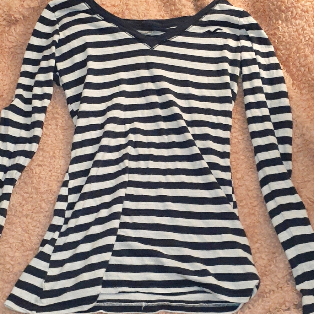 Striped long sleeved shirt